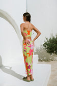 SAMPLE-Drea Top - Lime Floral