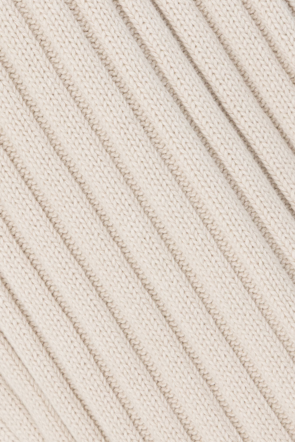 Beige Sand Ribbed Knit Celine Pants
