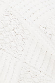White Knit Long Sleeve Button Up Martina Top