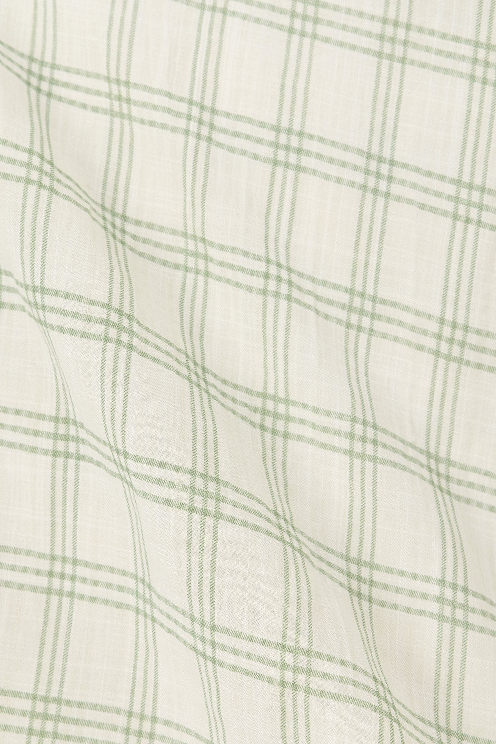 Green Checkered Long Sleeve Front Tie Tilli Top