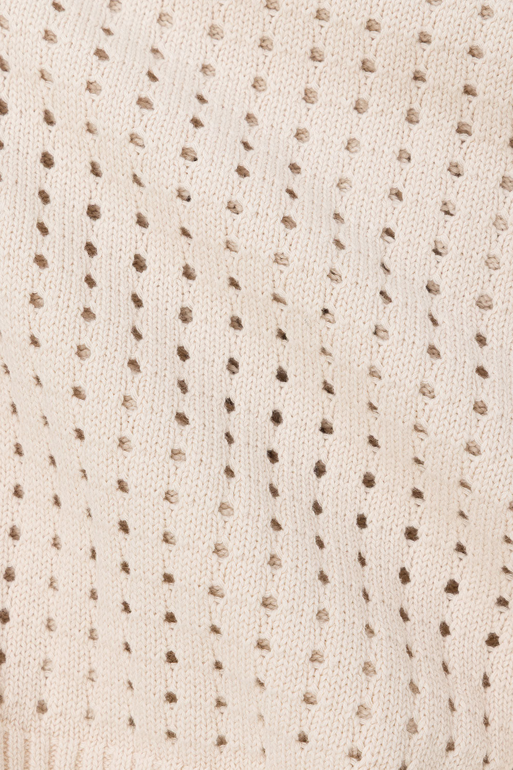 Beige Crochet Knit Strappy Nev Top