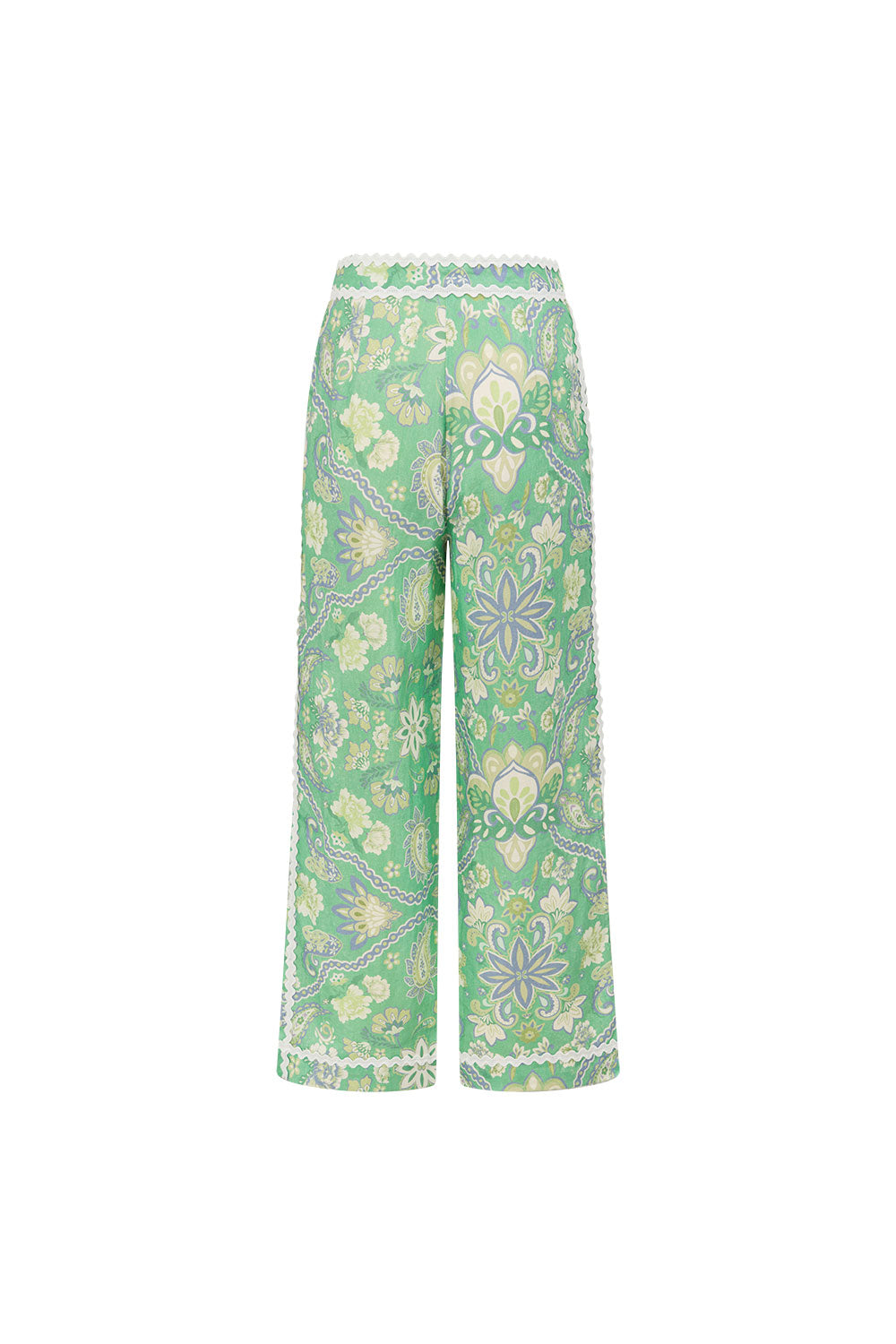 Green Floral Heritage print Kelia Trouser Pants