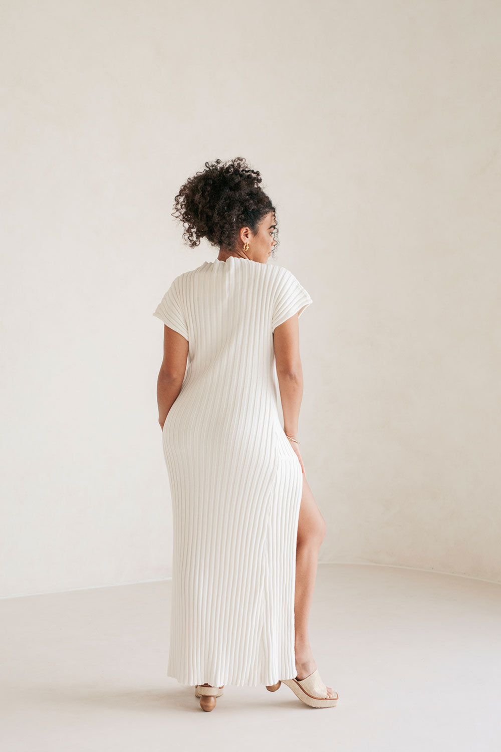 Gemini Maxi Dress - White