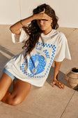 Blue Graphic Tee Relaxed Par La Mer Top