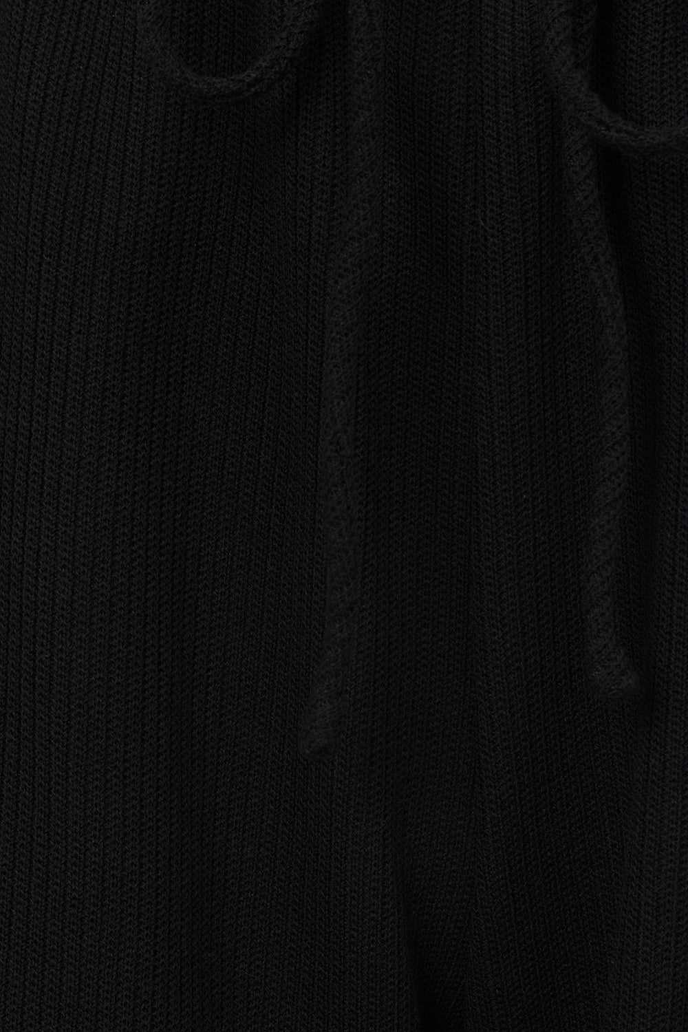 Black Ribbed Knit Wide Leg Lana Pants