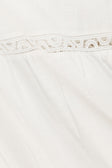 White Cotton One Shoulder Flouncy Maxi Juliette Dress