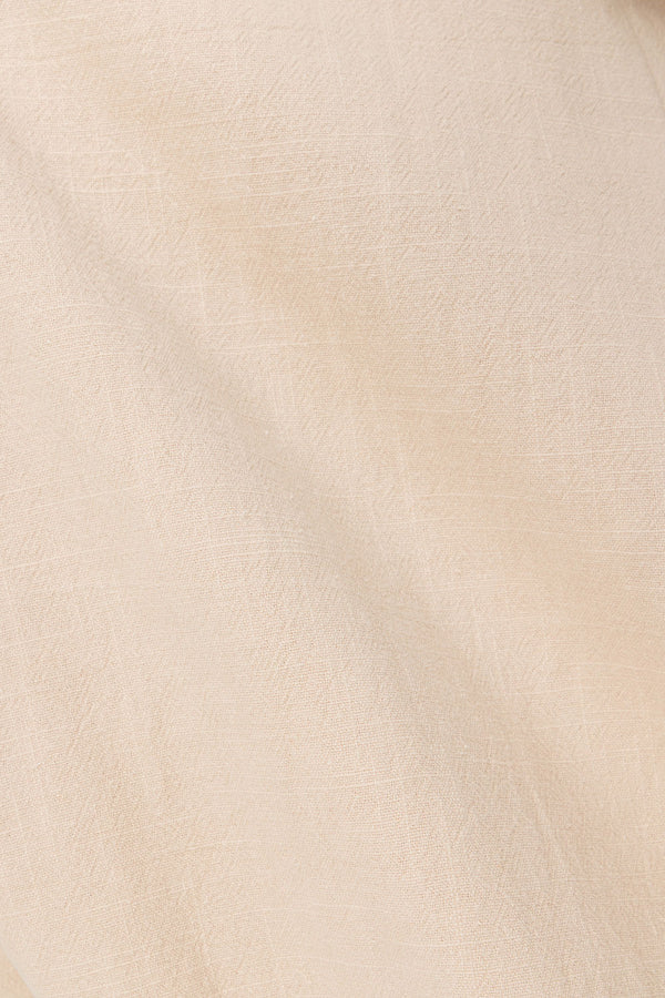 Beige Milkmaid A-Line Maxi Arlette Dress