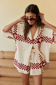 Seona Shorts - Checker Plaid