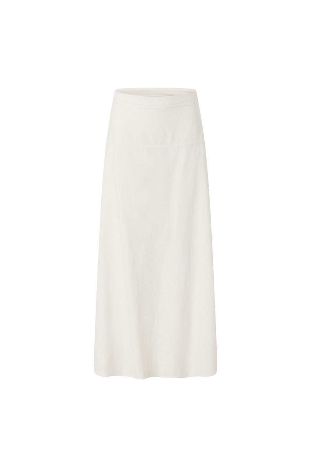 White High Waist A Line Maxi Esperanza Skirt
