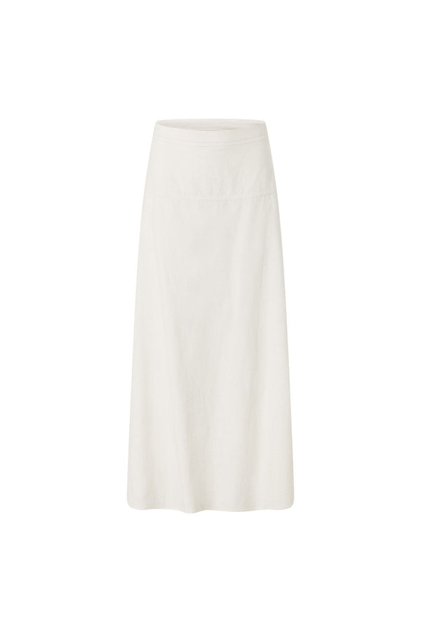 White High Waist A Line Maxi Esperanza Skirt