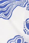 Danna Thin Strap Playsuit - Seashell Print, Blue, White