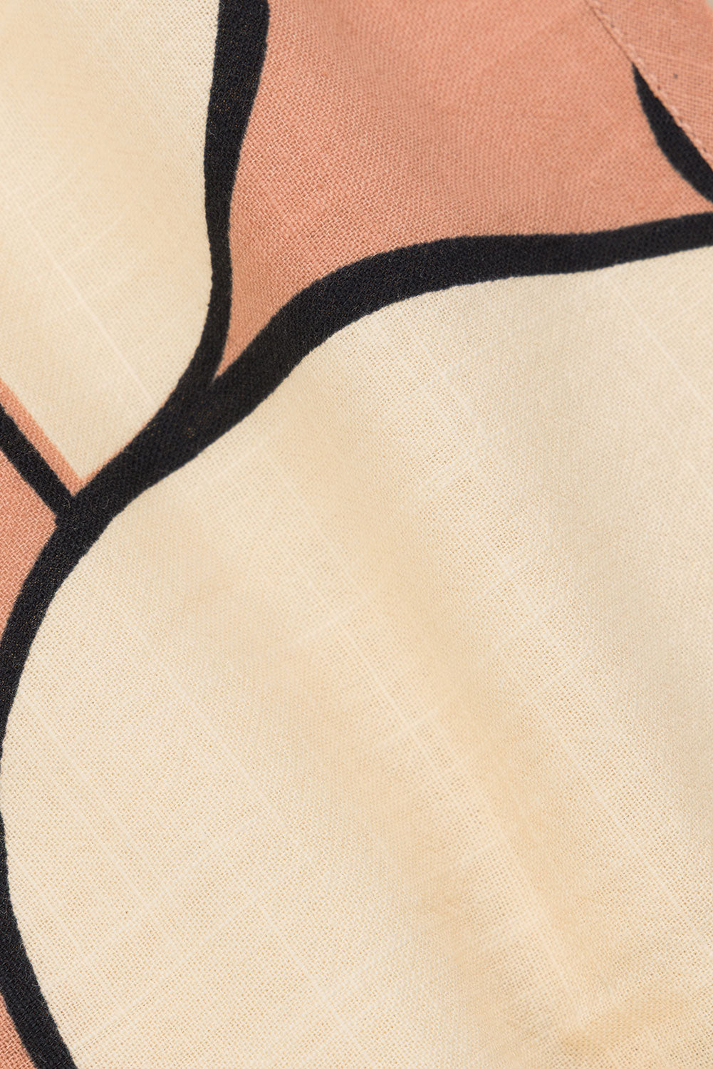 Orange Barrosa Print Strappy Cropped Tahaa Top