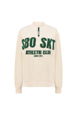 Green and Cream Fleece Oversized Vintage Kilkenny Sweater