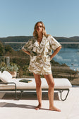Green Paradisus Floral Print Senoa Shorts
