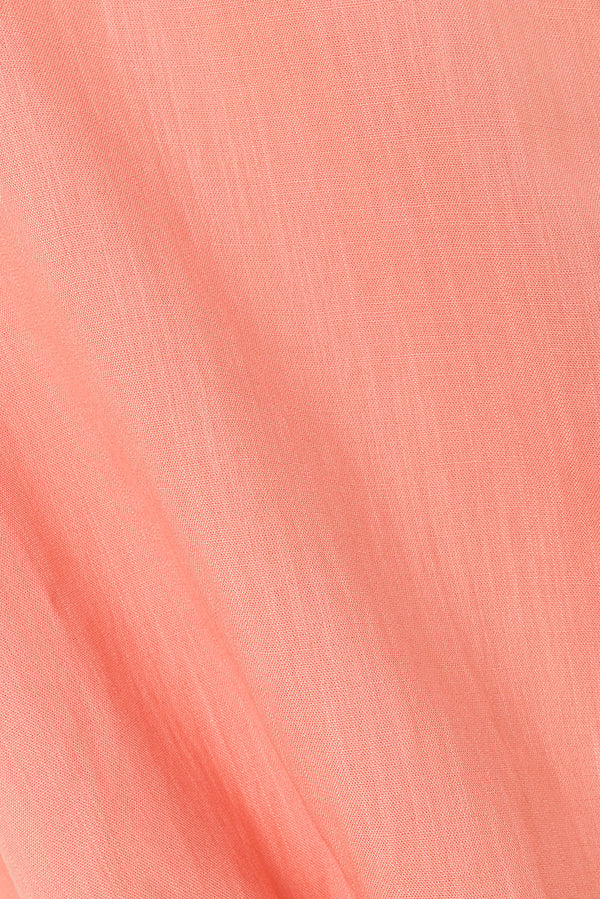 Pink Strappy Pleated Maxi Ada Dress 