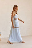 Baby Blue Panel Maxi Tarissa Dress
