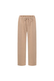 Tan High Waist Elastic Drawstring Sierra Pants