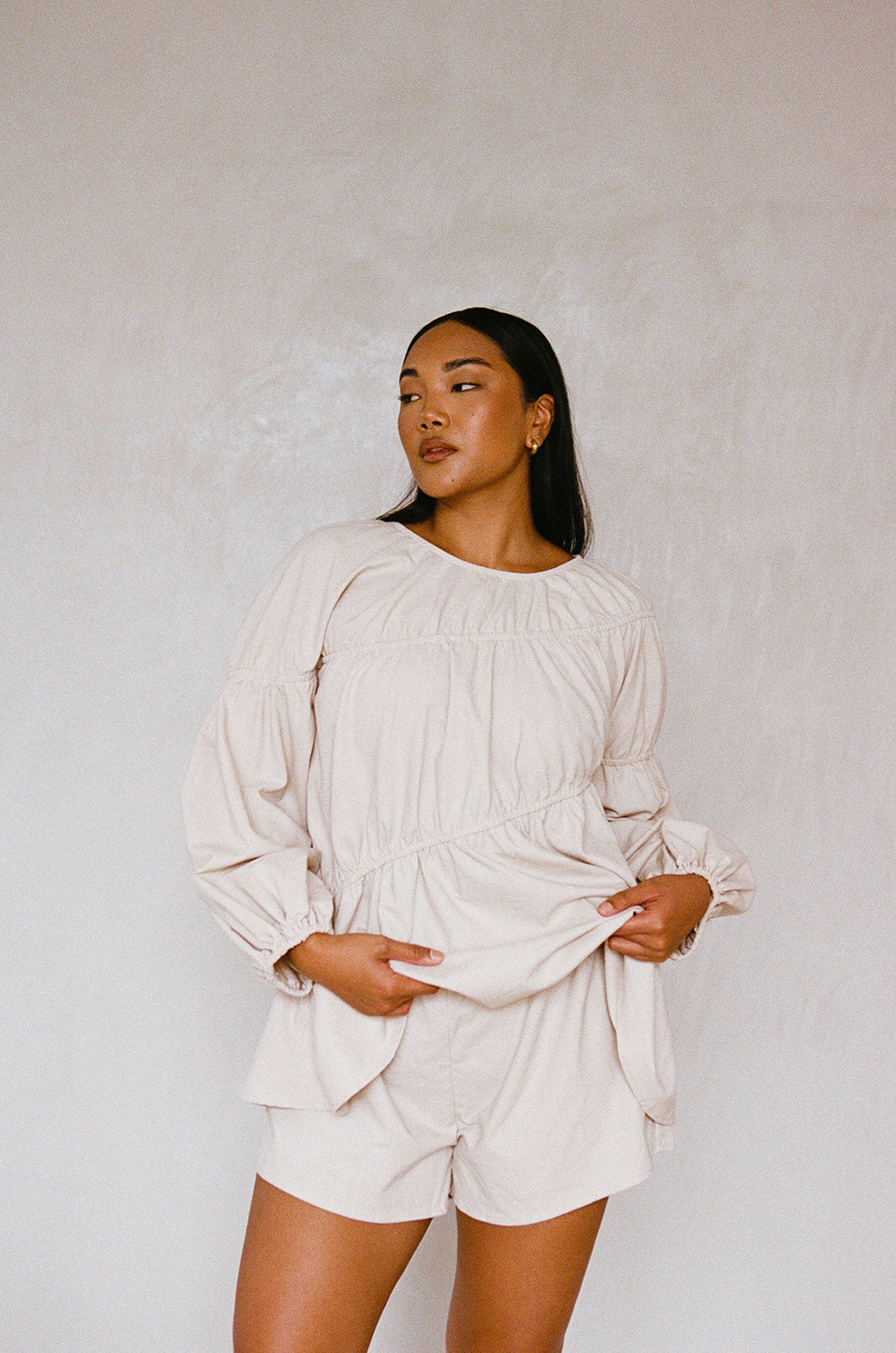 SAMPLE-Akel Top - Tan