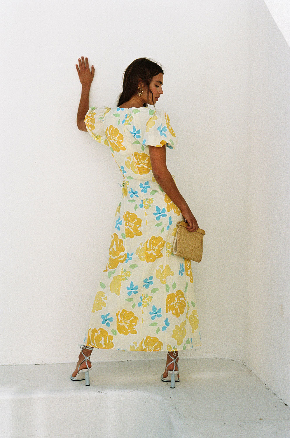 Amorita Midi Dress - Yellow