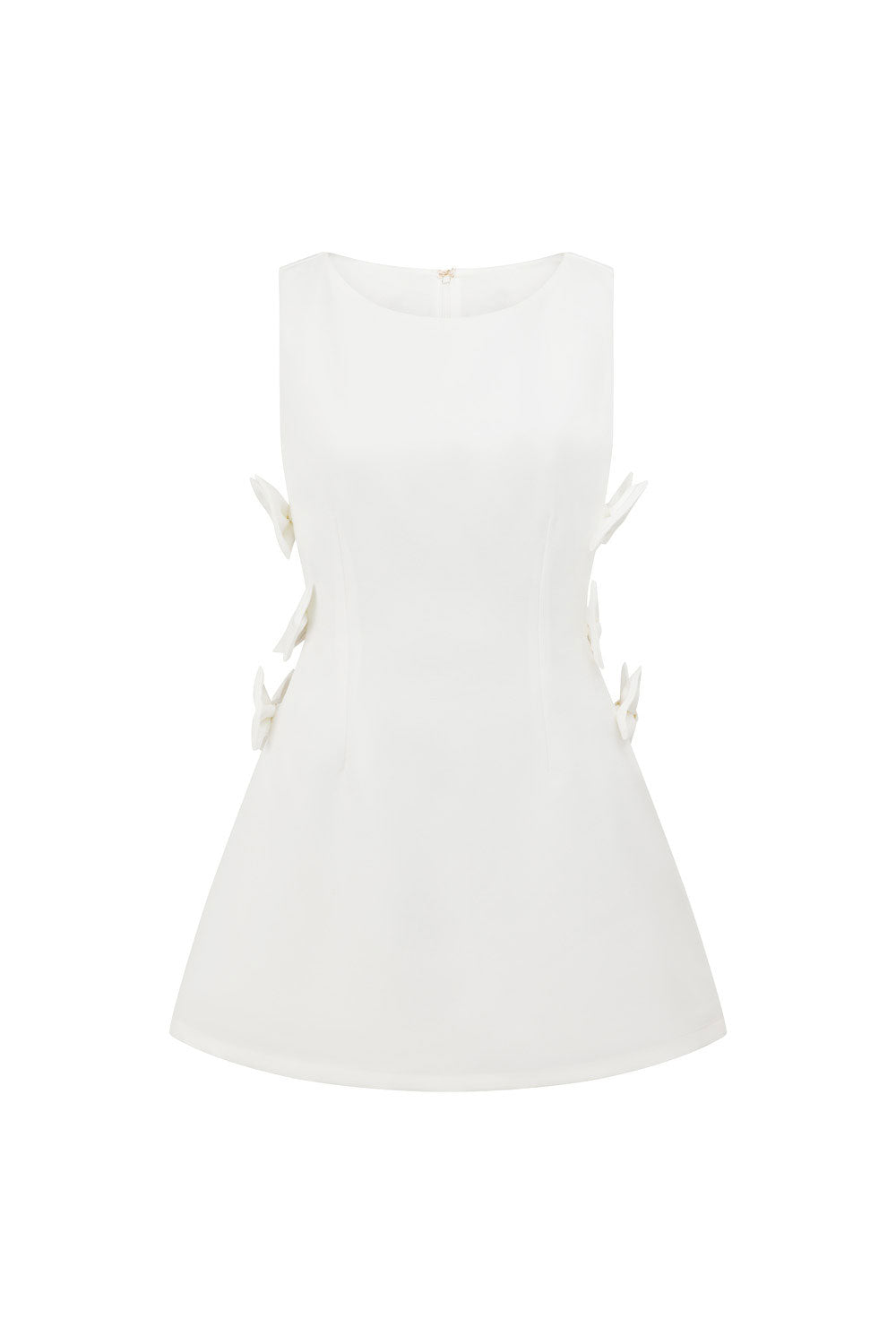 White Cut Out Bow Mini Mimi Dress