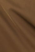 Chocolate Brown Silk Asymmetrical Mini Genoa Dress