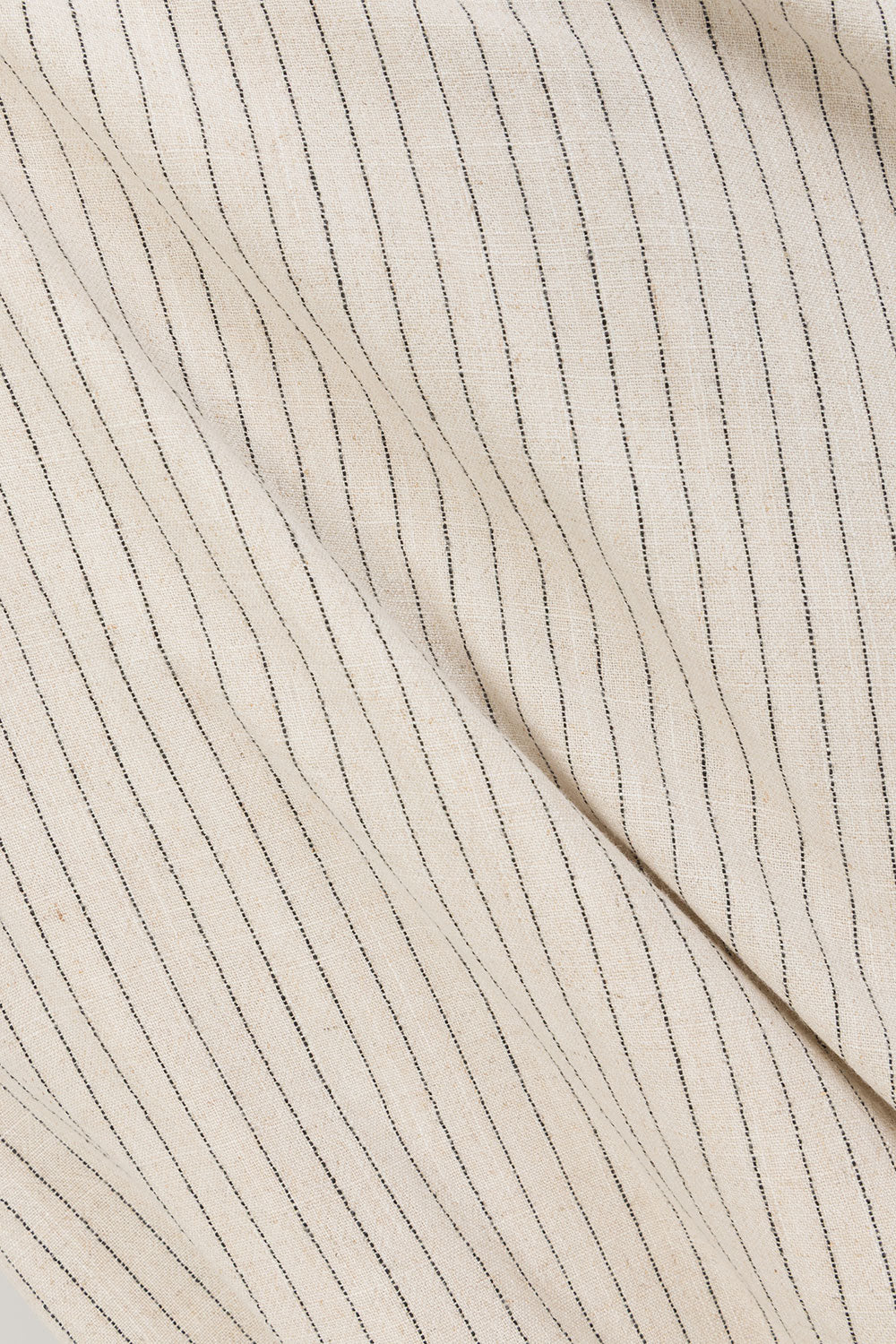 Beige and Black Pinstripe V Neck Maxi Cipriana Dress