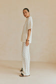 SAMPLE-Aya Pants - White Knit