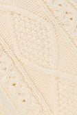 Cream Cable Knit High Waist Holli Shorts
