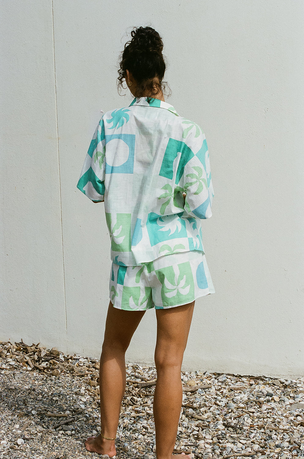 SAMPLE-Seona Top - Palm Tile Breeze