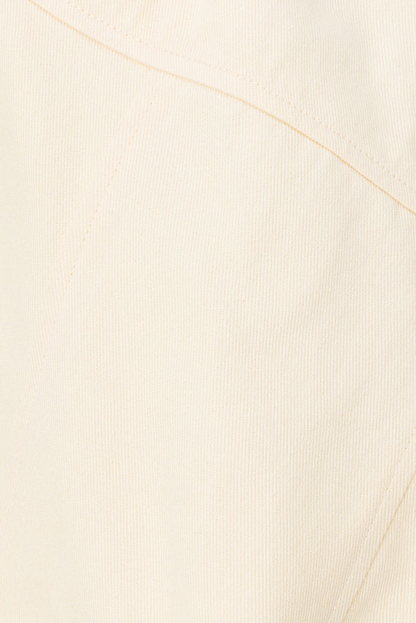 Cream Strapless Panelled Zhara Top