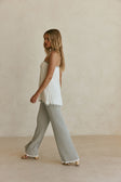 White Woven Ribbed Strapless Winnie Top