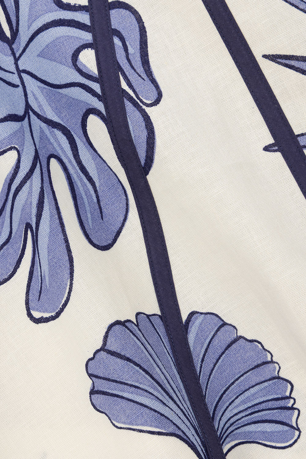 Blue Phylida Azure Print Strapless Mini Via Dress