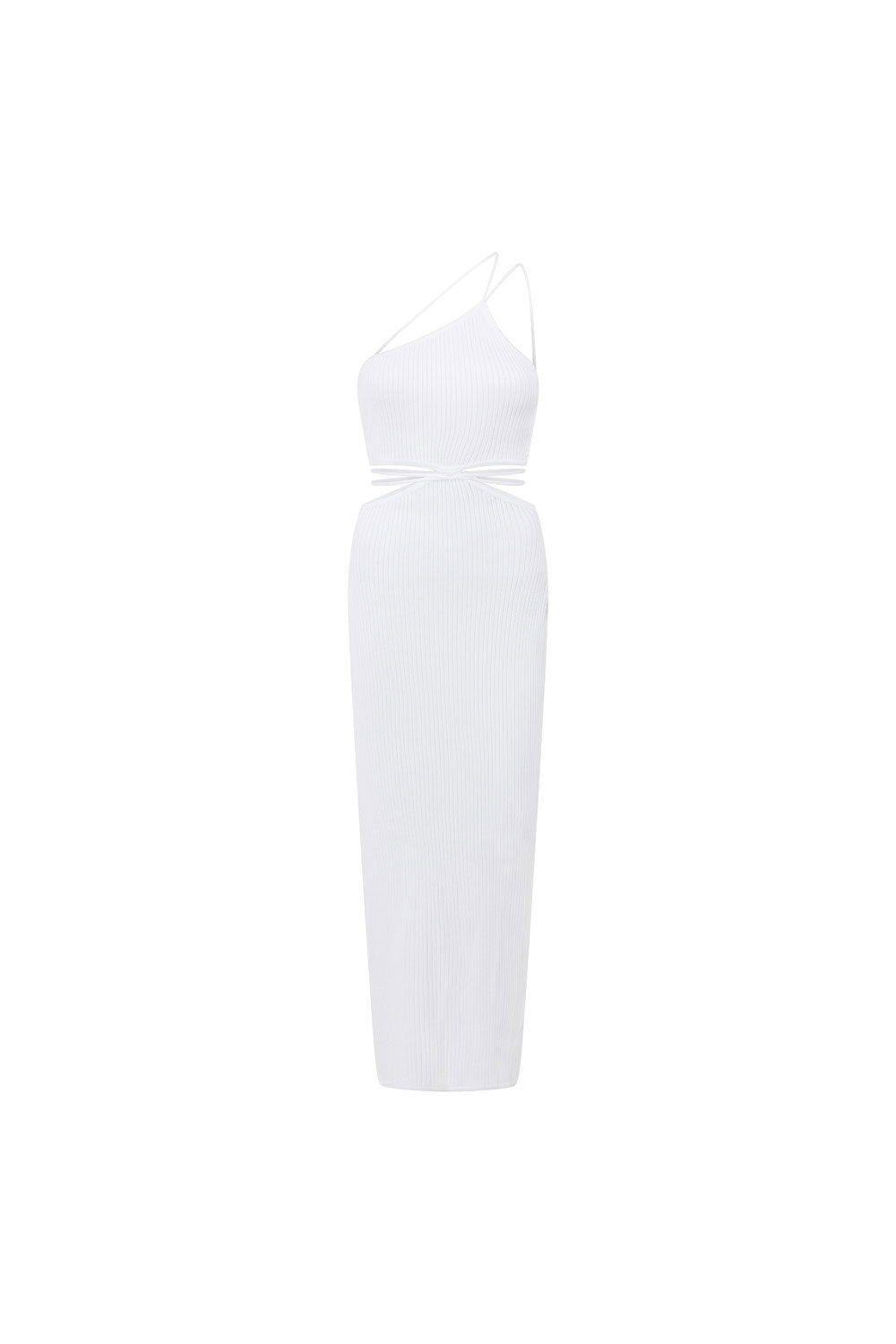 Harlee Backless Midi Dress - White
