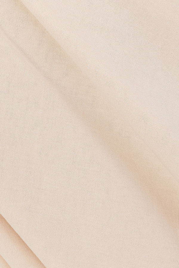 Beige Long Sleeve Slit Maxi Kay Dress 