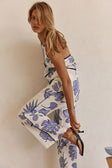 Blue Phylida Azure Print Saphira Trouser Pants