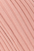 Blush Pink Ribbed Knit High Waist Celine Pants
