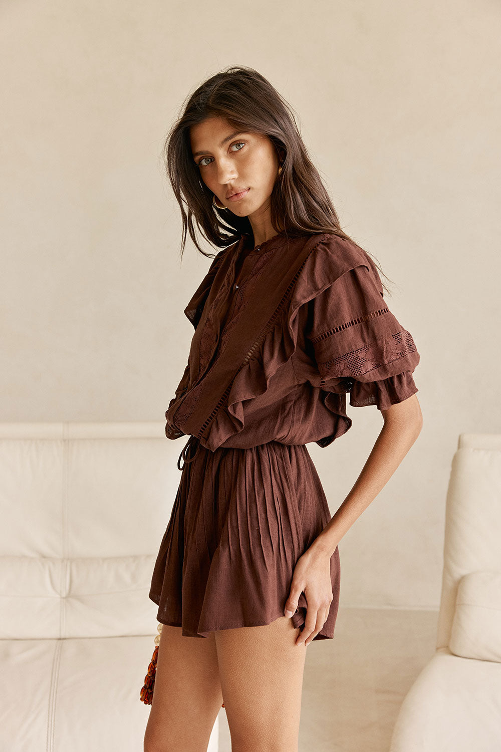 Luma Playsuit - Chocolate