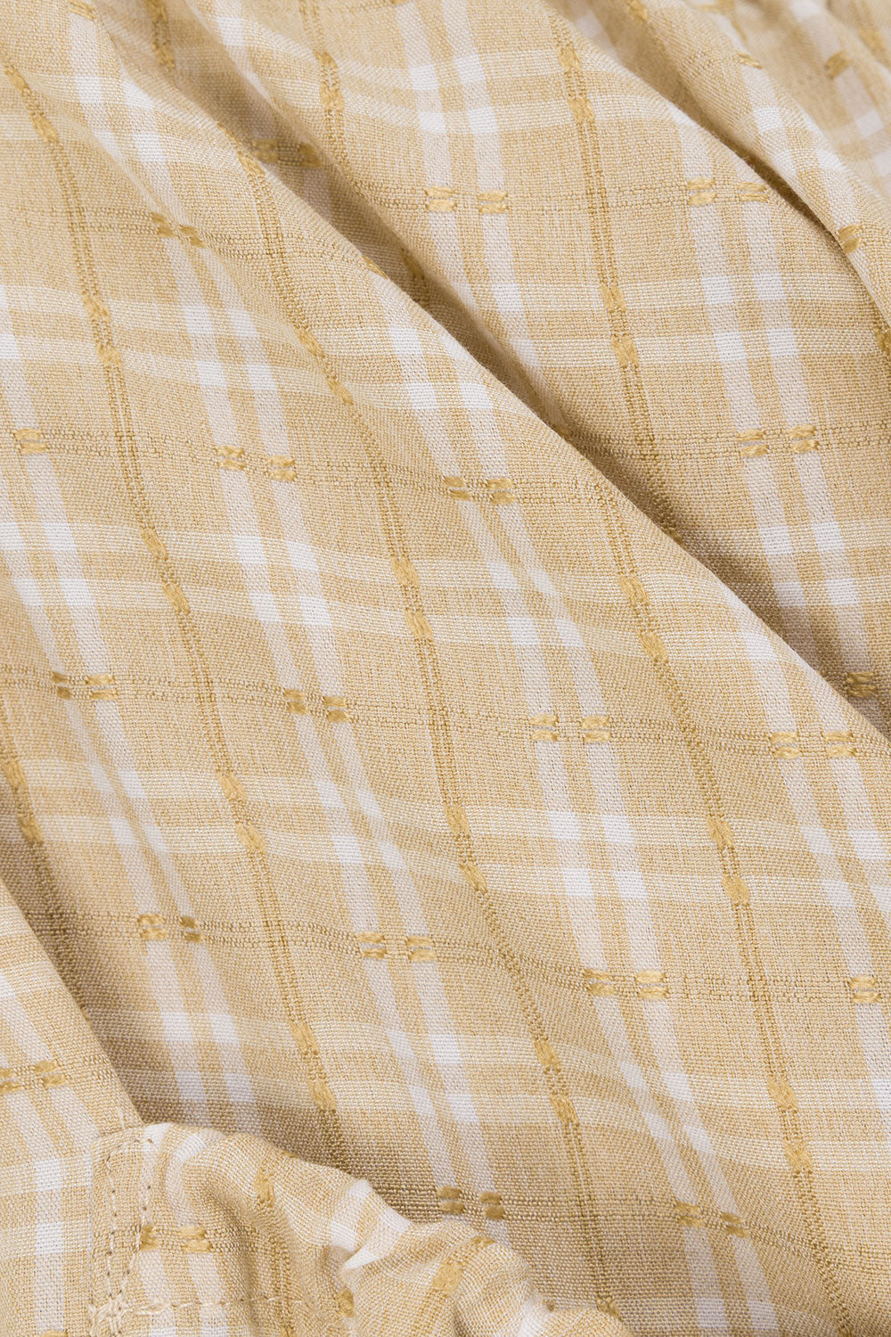 Khaki Gingham Strappy Pocket Sanna Playsuit