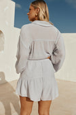 Baby Blue Elastic Drawstring Huxley Shorts