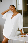 White Wrap Mini Jessie Wrap Dress