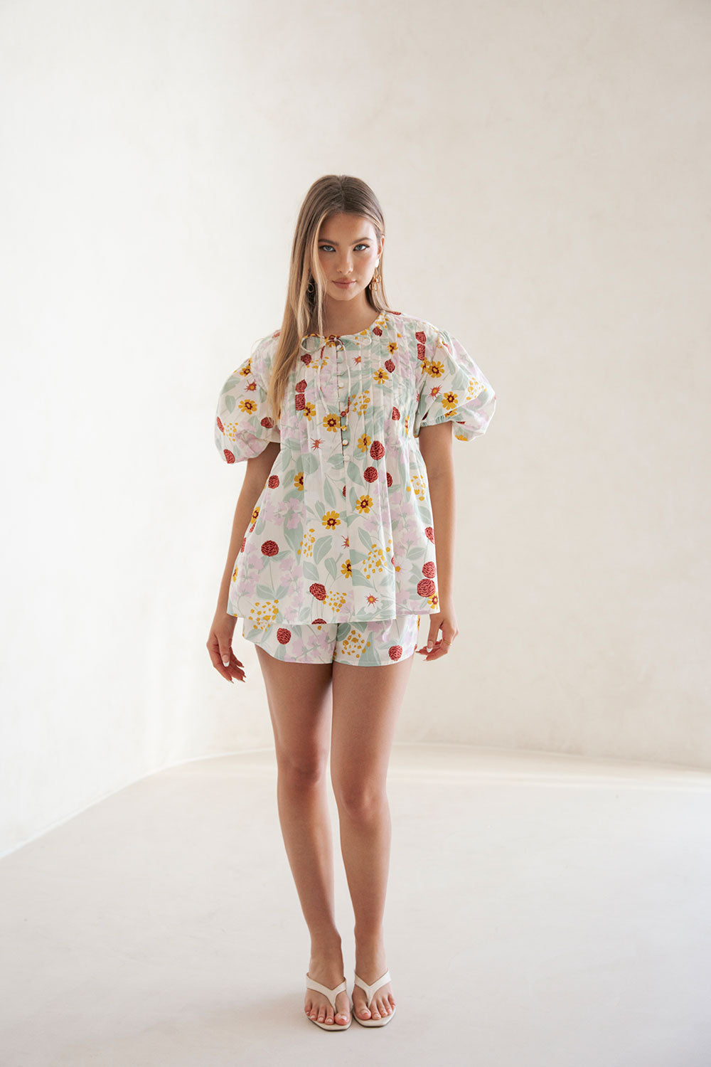 Leta Shorts - Royal Floral