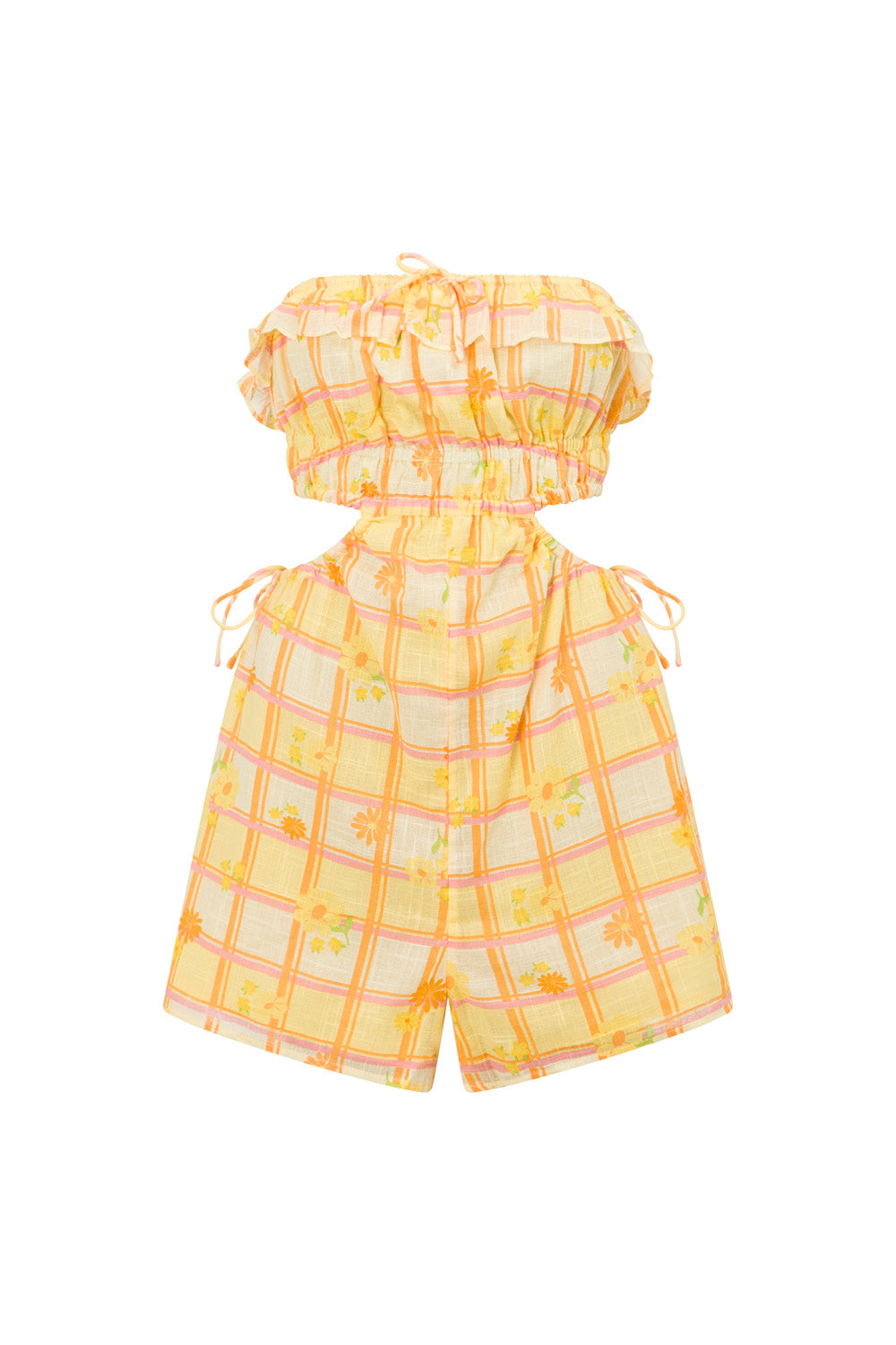 Ali Cutout Playsuit - Yellow