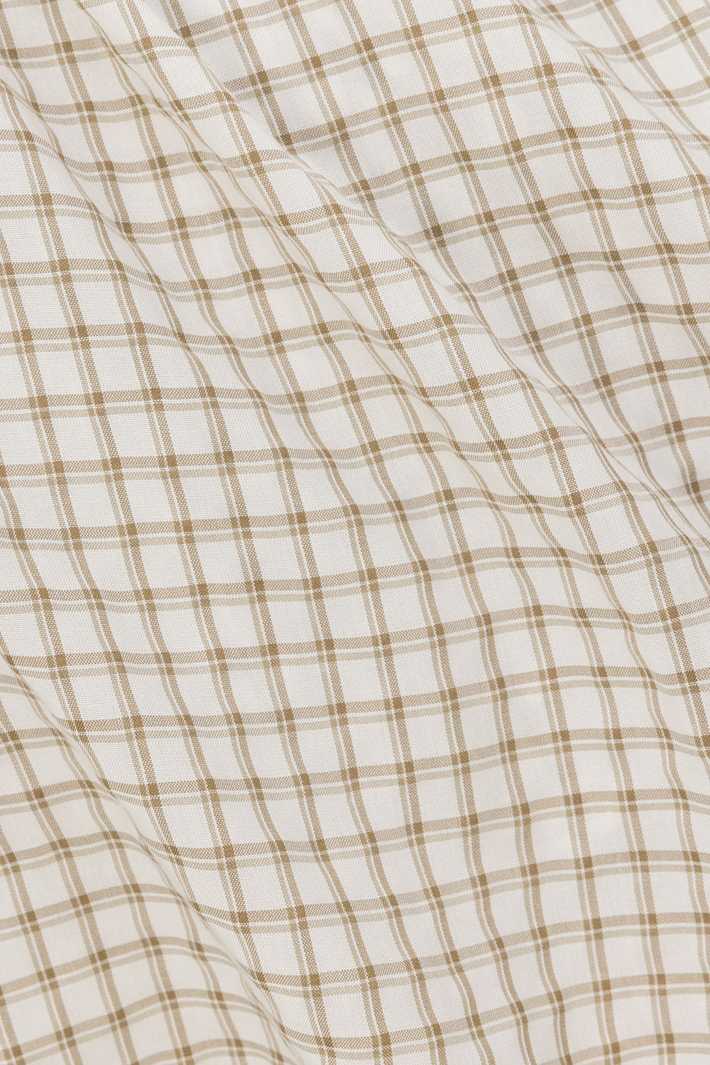 Beige Gingham One Shoulder Backless Charlie Top