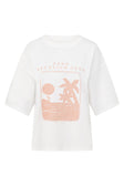 Pink Cotton Boxy Vintage Graphic Britta Tee
