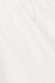 White Cotton Ruched Mini Lou Dress