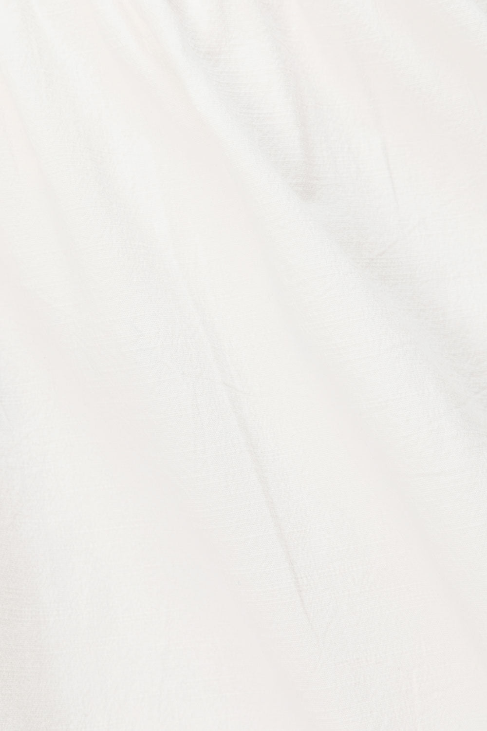 White Cotton Ruched Mini Lou Dress
