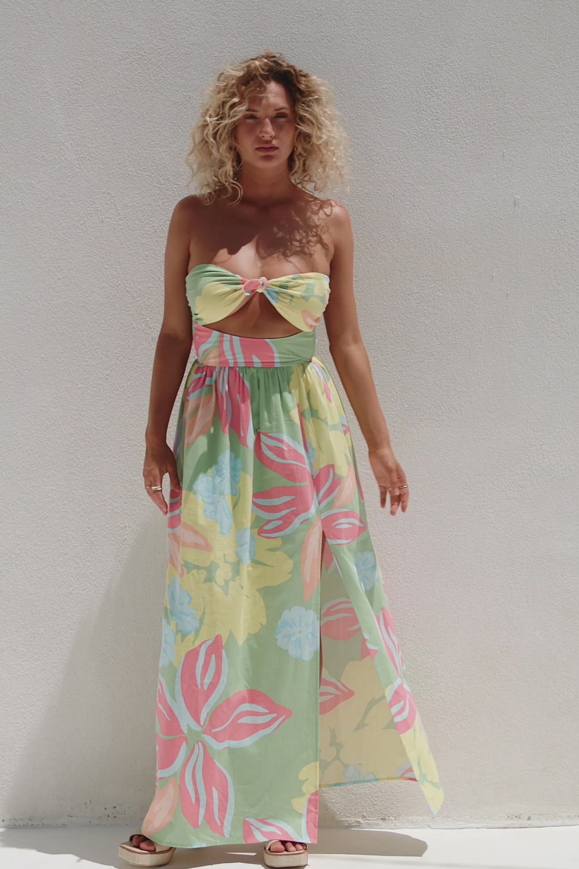 Dulce Cutout Maxi Dress - Green