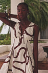 Alfresco Dress - Marbled Mocha