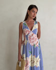 Video, Emory Dress - Fiori Blue