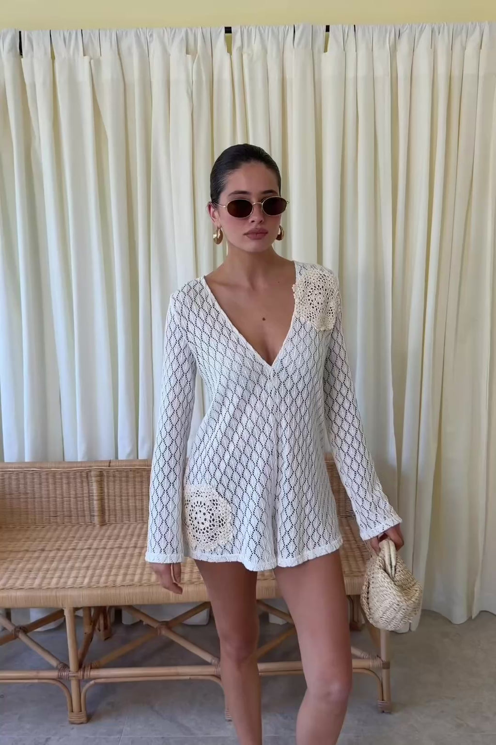 Nyx Playsuit -  Crochet Patch